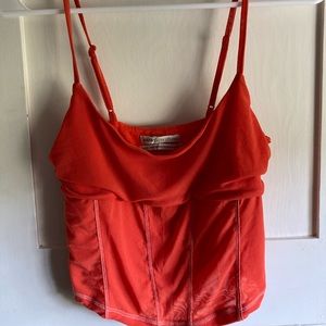 Urban Outfitter Orange Mesh Cami Top